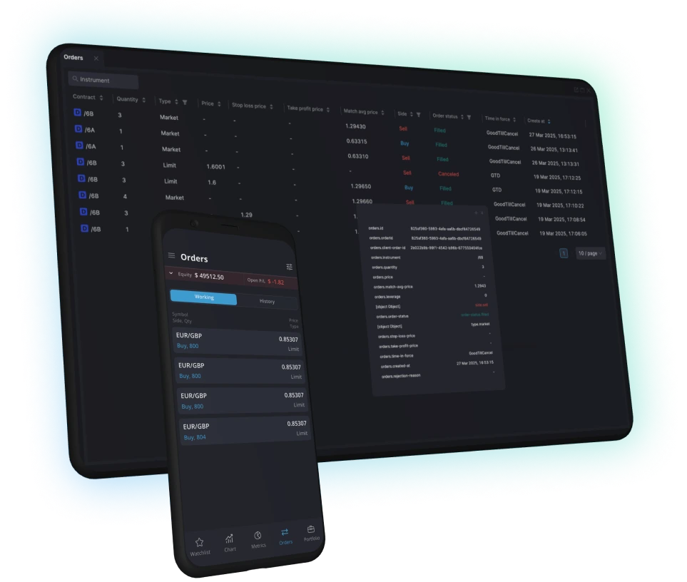 Order Execution and History Management
